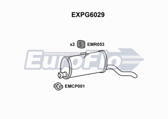 Rear Muffler (EXPG6029)