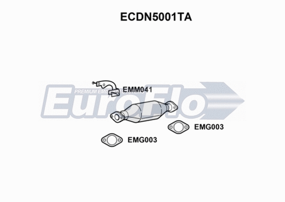 Catalytic Converter (ECDN5001TA)