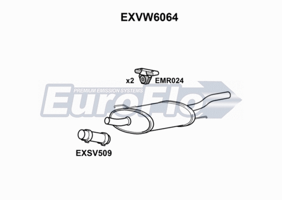 Rear Muffler (EXVW6064)