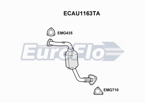 Catalytic Converter (ECAU1163TA)