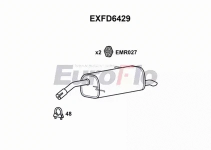 Rear Muffler (EXFD6429)