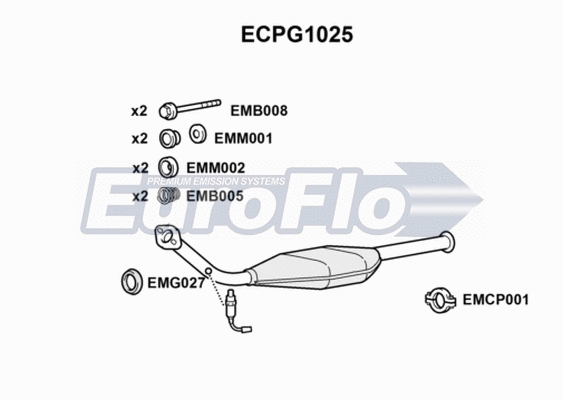 Catalytic Converter (ECPG1025)