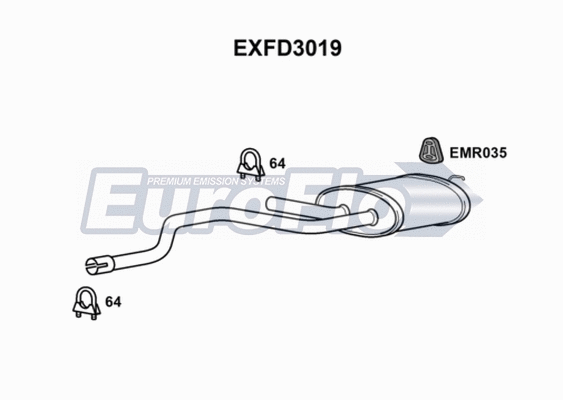 Centre Muffler (EXFD3019)