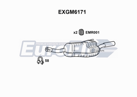 Rear Muffler (EXGM6171)