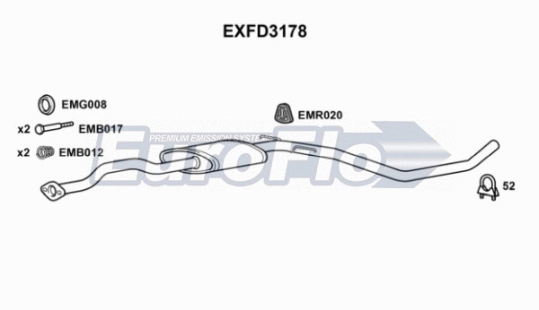 Centre Muffler (EXFD3178)
