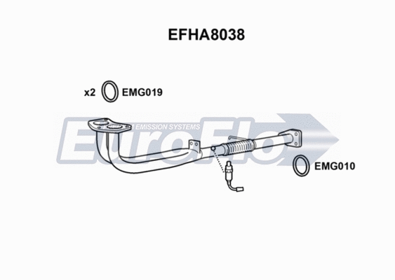 Exhaust Pipe (EFHA8038)
