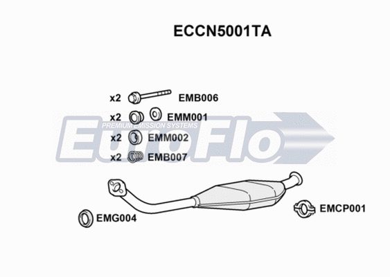 Catalytic Converter (ECCN5001TA)