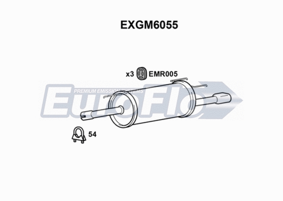 Rear Muffler (EXGM6055)