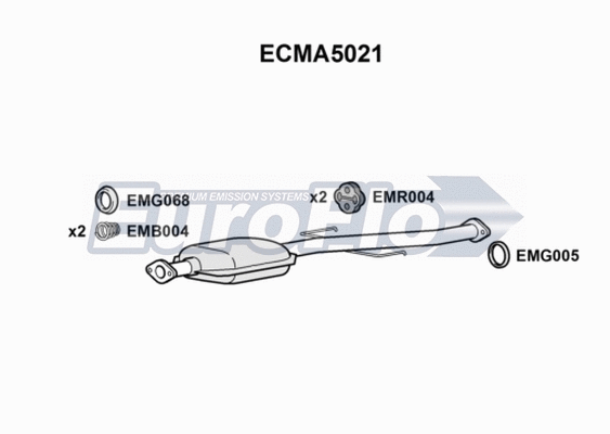 Catalytic Converter (ECMA5021)