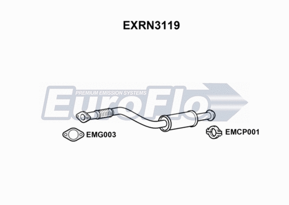 Centre Muffler (EXRN3119)