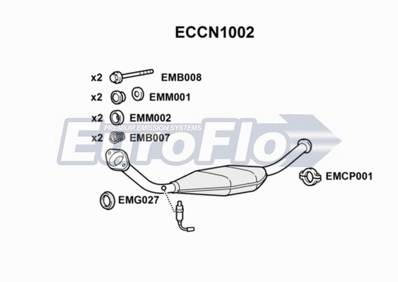 Catalytic Converter (ECCN1002)