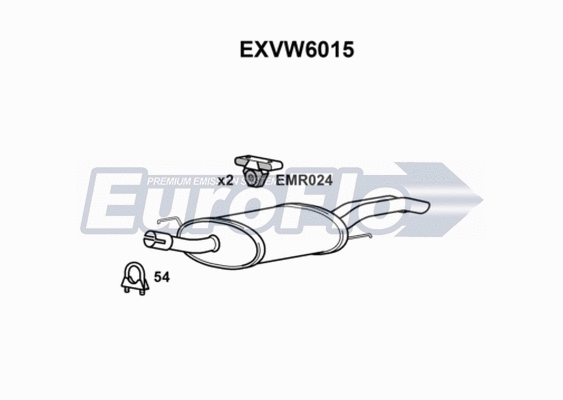 Rear Muffler (EXVW6015)