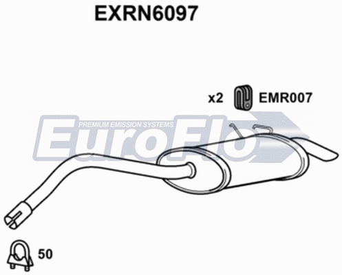 Rear Muffler (EXRN6097)
