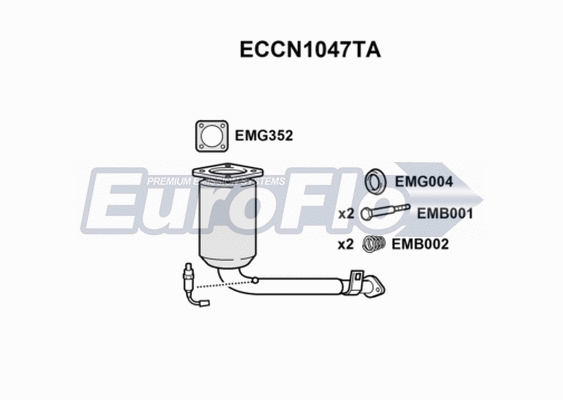 Catalytic Converter (ECCN1047TA)