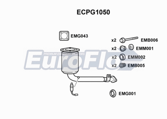 Catalytic Converter (ECPG1050)