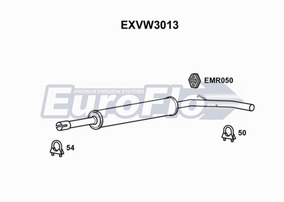 Centre Muffler (EXVW3013)