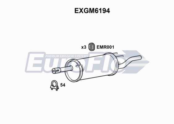 Rear Muffler (EXGM6194)