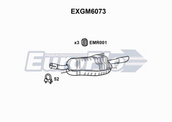 Rear Muffler (EXGM6073)