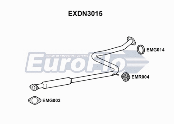 Centre Muffler (EXDN3015)