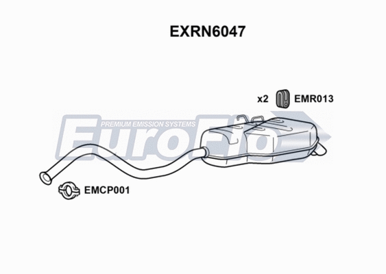 Rear Muffler (EXRN6047)