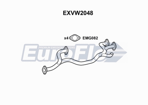 Exhaust Pipe (EXVW2048)