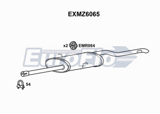Rear Muffler (EXMZ6065)