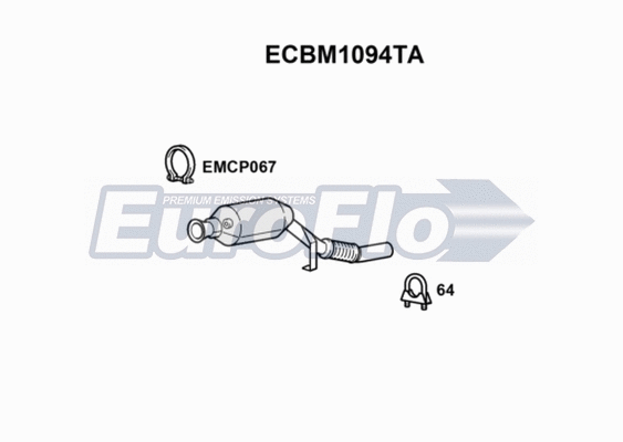 Catalytic Converter (ECBM1094TA)
