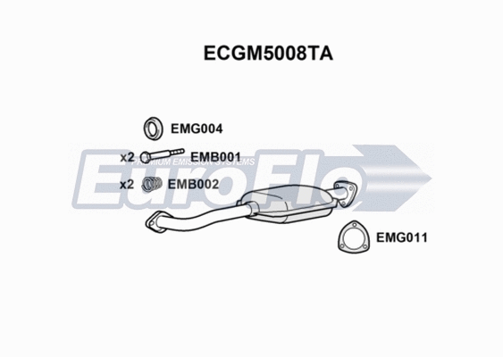 Catalytic Converter (ECGM5008TA)
