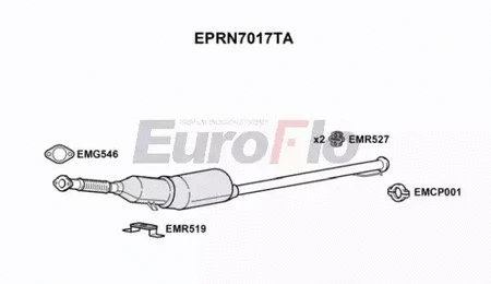 Soot/Particulate Filter, exhaust system (EPRN7017TA)