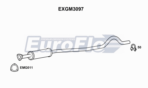 Centre Muffler (EXGM3097)
