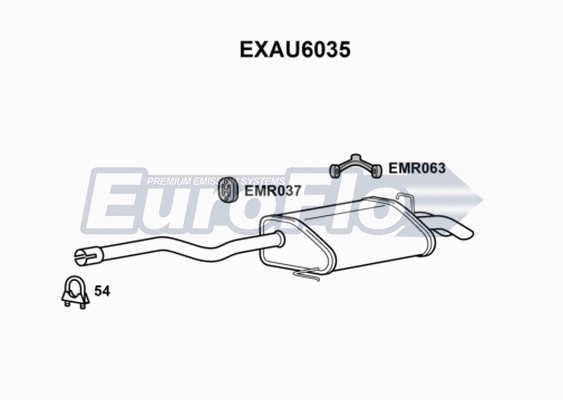 Rear Muffler (EXAU6035)