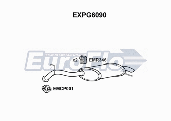Rear Muffler (EXPG6090)