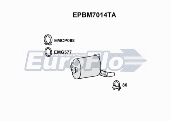 Soot/Particulate Filter, exhaust system (EPBM7014TA)