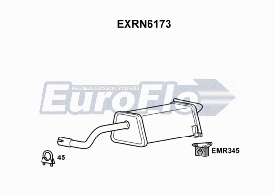Rear Muffler (EXRN6173)