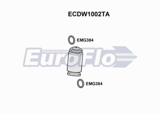 Catalytic Converter (ECDW1002TA)