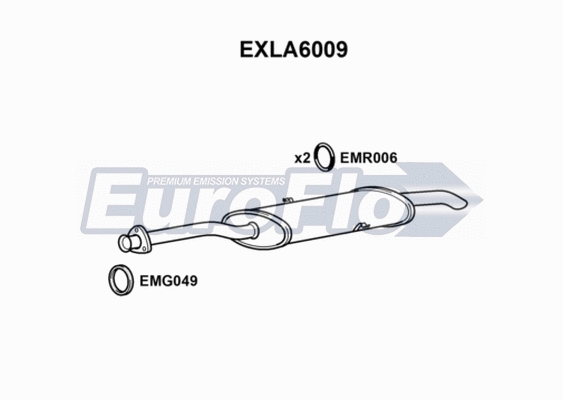 Rear Muffler (EXLA6009)