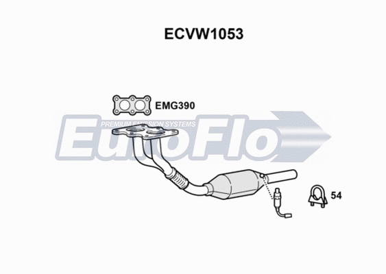 Catalytic Converter (ECVW1053)