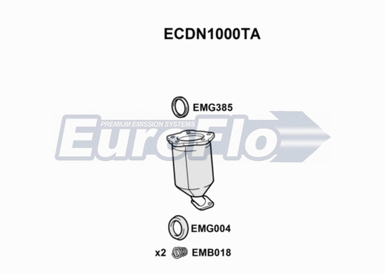 Catalytic Converter (ECDN1000TA)