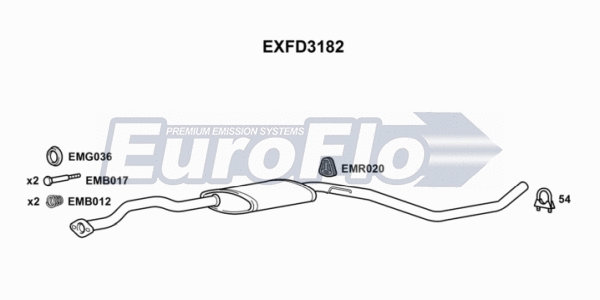 Centre Muffler (EXFD3182)