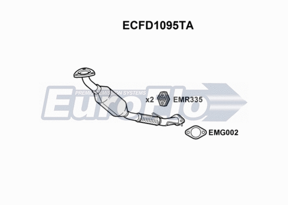 Catalytic Converter (ECFD1095TA)