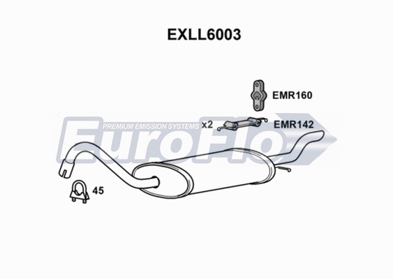 Rear Muffler (EXLL6003)