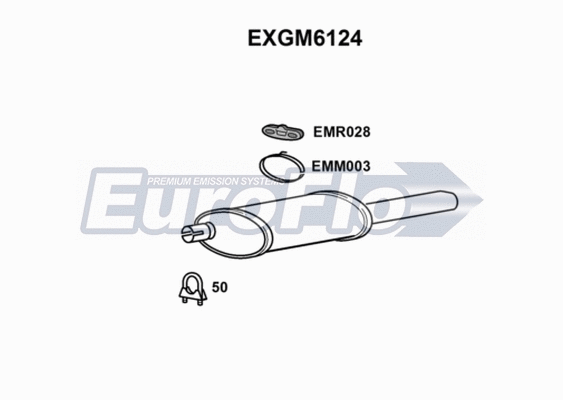 Rear Muffler (EXGM6124)