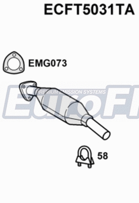 Catalytic Converter (ECFT5031TA)