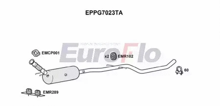 Soot/Particulate Filter, exhaust system (EPPG7023TA)