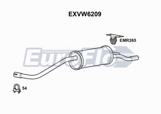 Rear Muffler (EXVW6209)