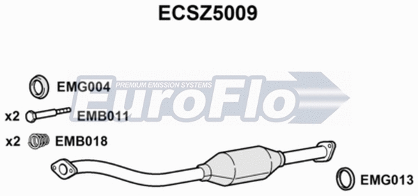 Catalytic Converter (ECSZ5009)