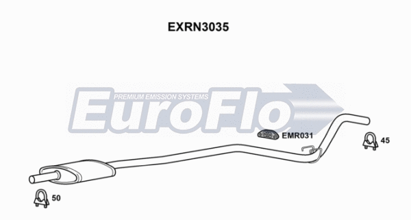 Centre Muffler (EXRN3035)