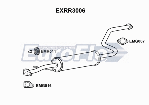 Centre Muffler (EXRR3006)