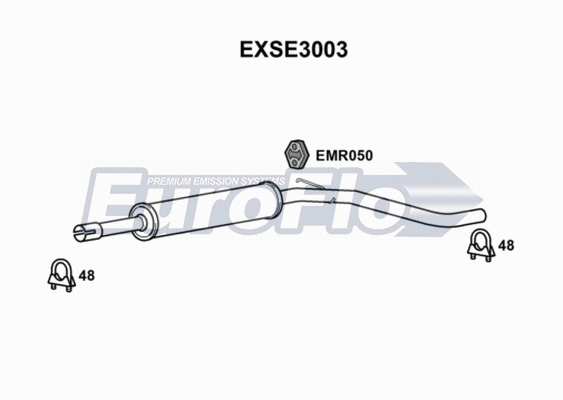 Centre Muffler (EXSE3003)