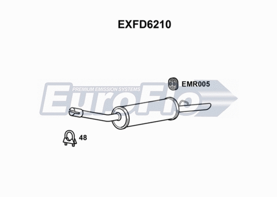 Rear Muffler (EXFD6210)